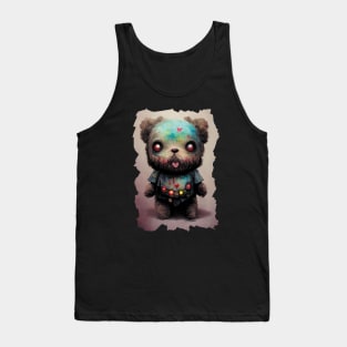 Digital Art | Creepy Cute Voodoo Doll Zombie Teddy Bear Tank Top